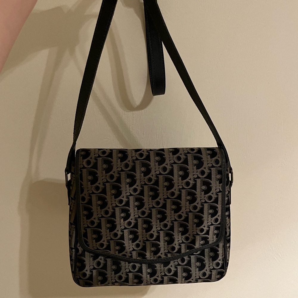 EUC Christian Dior Signature Oblique Pattern Crossbody Bag - Picture 2 of 10